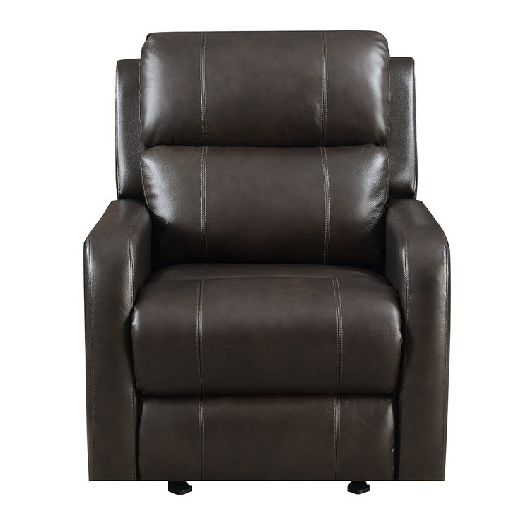 Pulaski Brown Leather Power Glider Recliner Chair Costco UK