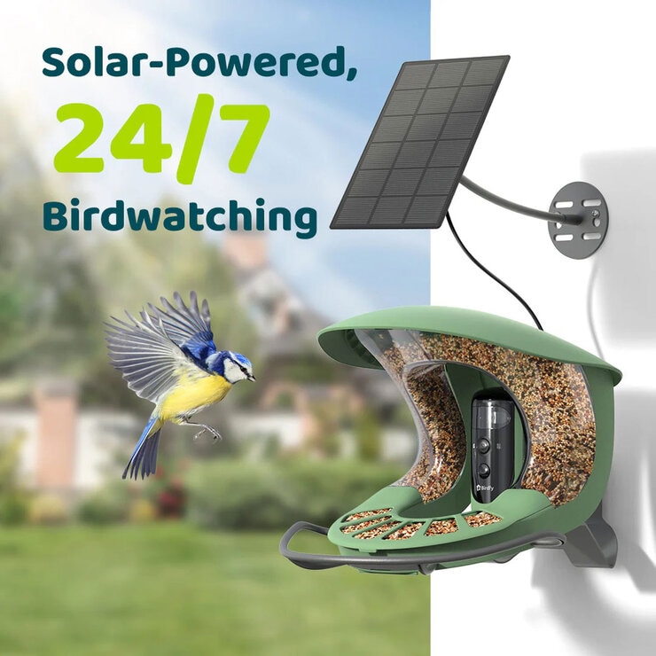 Birdfy Feeder 2 Pro Dual-Lens Smart Bird Feeder with Solar Panel