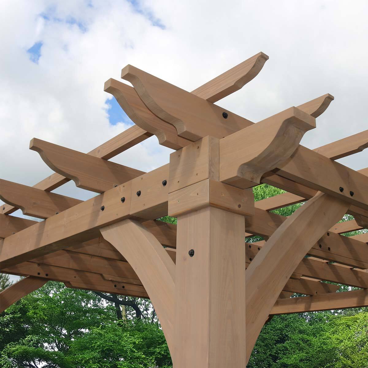 Yardistry 12ft x 12ft (3.65 x 3.65m) Cedar Pergola Costco UK