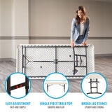 Lifetime 6ft Adjustable Height Commercial Table
