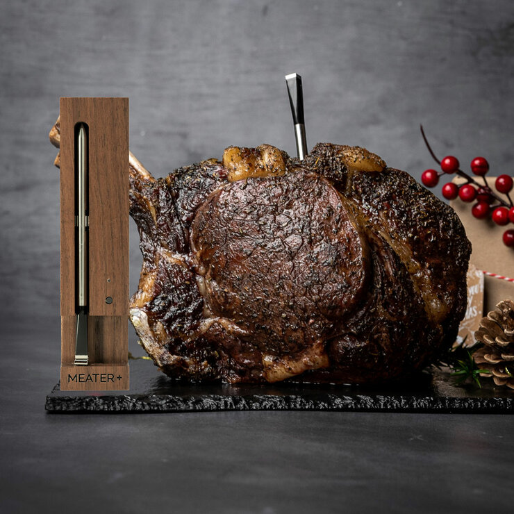 MEATER Plus Wireless Meat Thermometer in Walnut