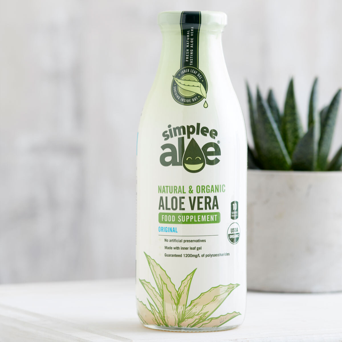 Simplee Aloe Vera Food Supplement, 1L