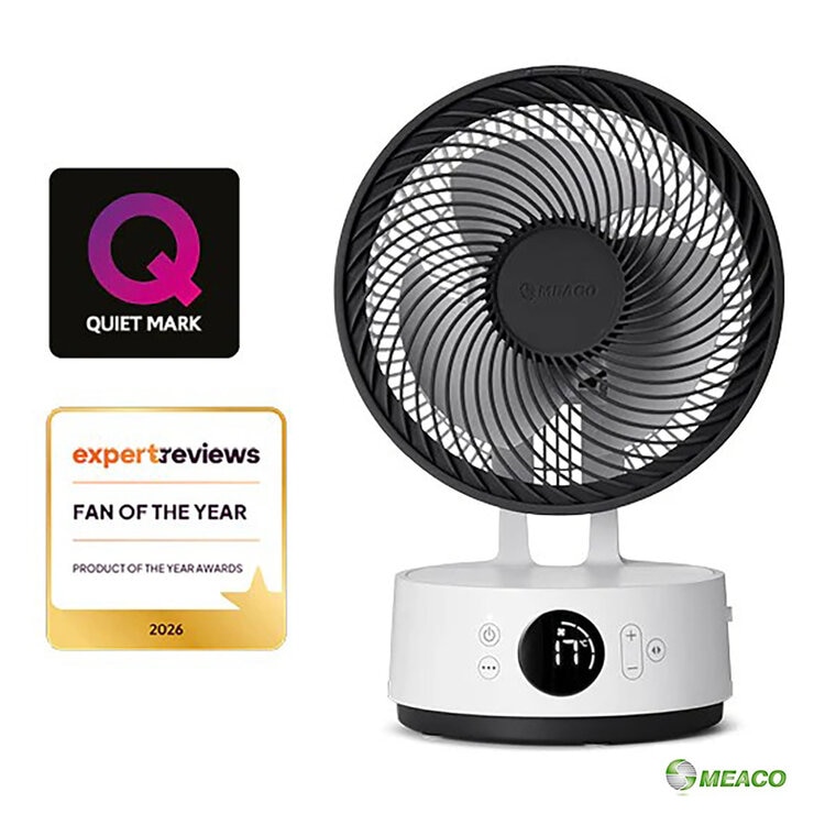 Meaco Sefte Desktop Air Circulator 8" in White Meaco Sefte Desktop Air Circulator 8" in White