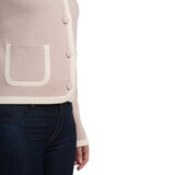 Dalia Ladies Contrast Trim Cardigan Dalia Ladies Contrast Trim Cardigan
