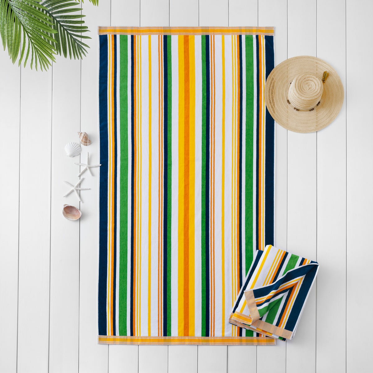 Oversized 100% Cotton Striped Beach Towel Oversized 100% Cotton Striped Beach Towel