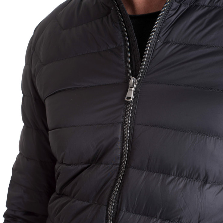Harvey & Jones Jack Men's Ultra Lightweight Down Jacket in Black