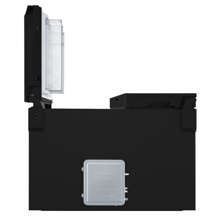 Haier HSOBPIF9183, Side by Side Fridge Freezer, F Rated in Black