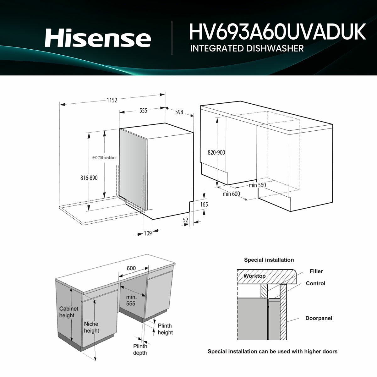Dimensions for Installations_HV693A60UVADUK