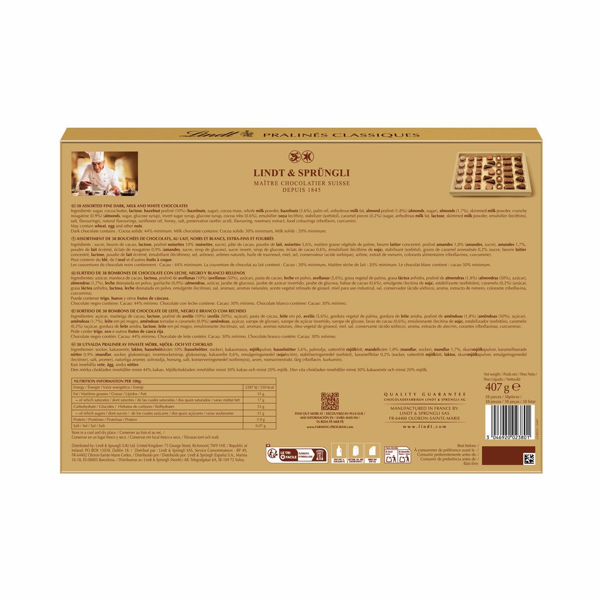 Lindt Praline Classiques, 407g Lindt Praline Classiques, 407g