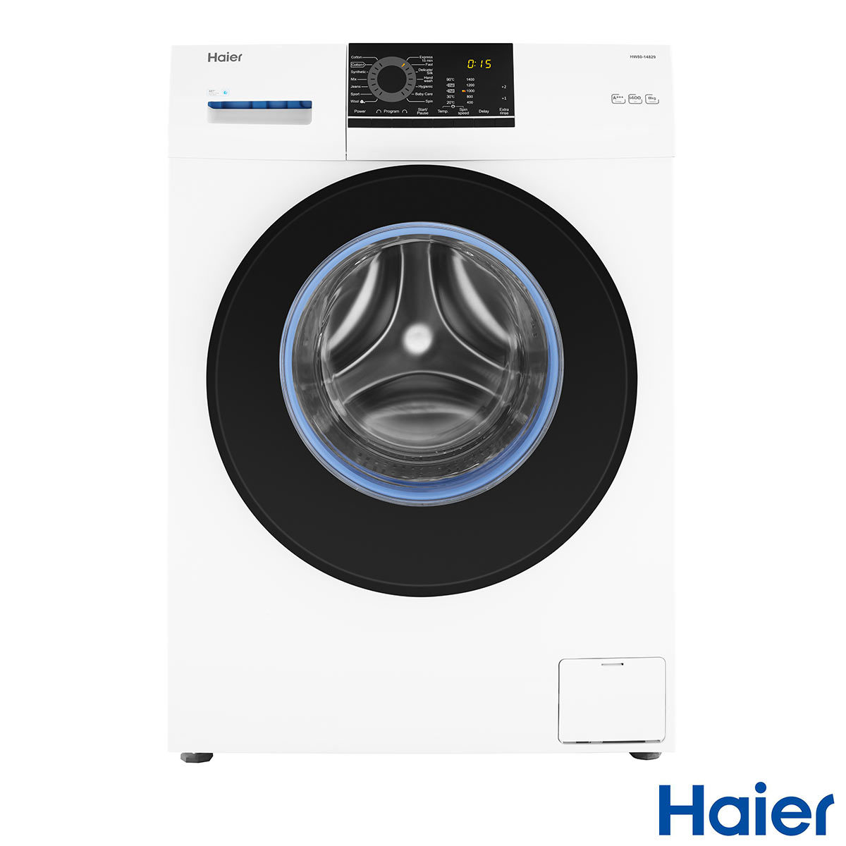 Haier HW80-14829, 8kg, 1400rpm Washing Machine A+++ Rated in White