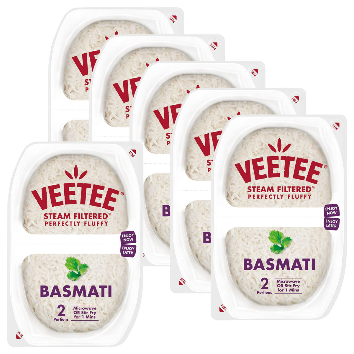 VeeTee Rice & Easy Basmati, 6 x 2 x 125g