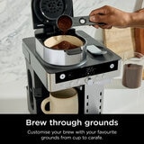 Lifestyle image of ground coffee used on Ninja Prestige Dualbrew System Lifestyle image of ground coffee used on Ninja Prestige Dualbrew System