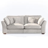 Selsey Beige Fabric 4 Seater Split Sofa