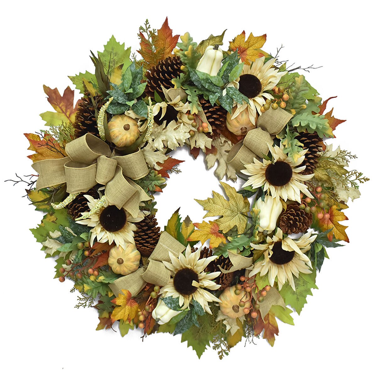 Buy 30" Yellow Harvest Wreath Overview Image at Costco.co.uk