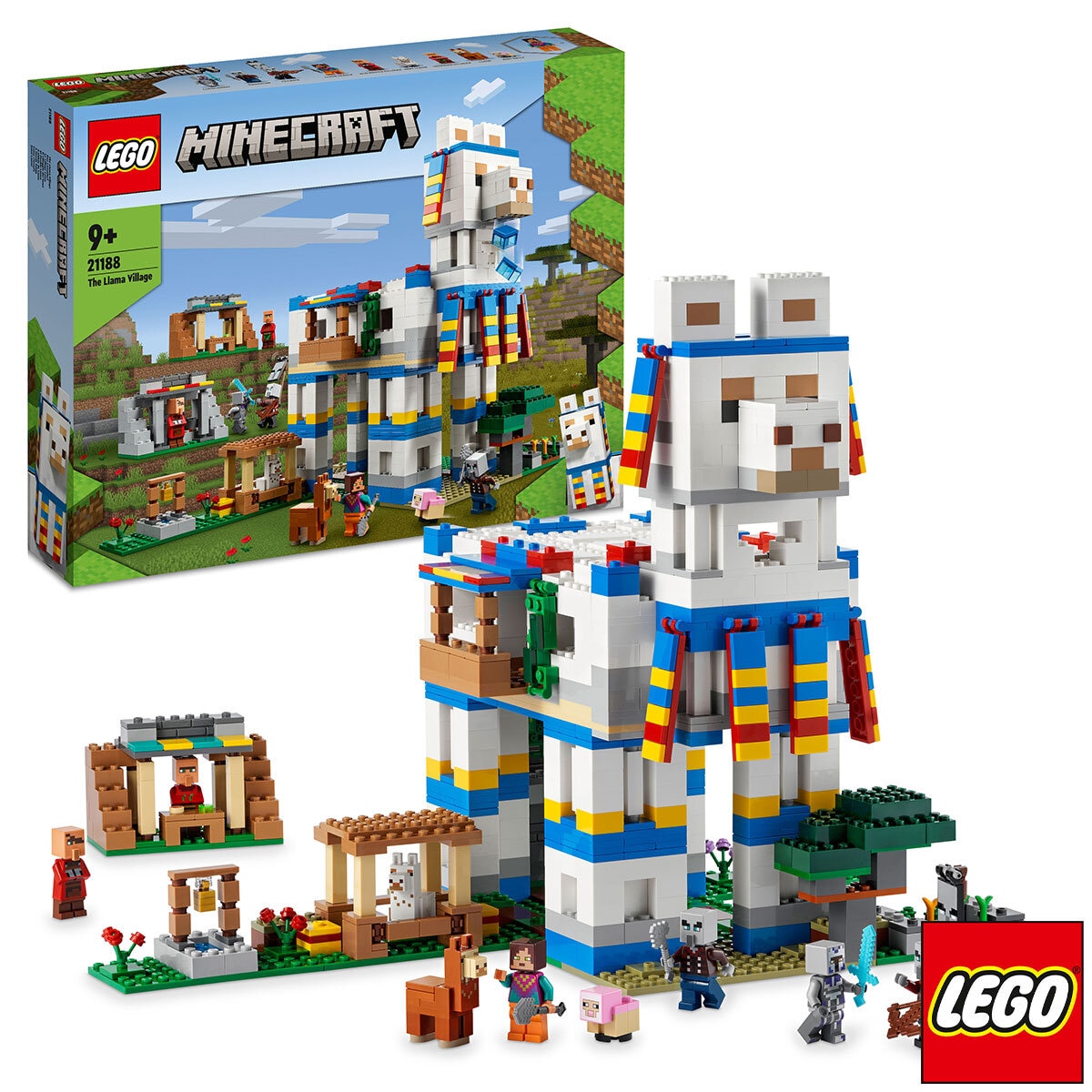 Buy LEGO Minecraft The Llama Village Box & Items Image at Costco.co.uk