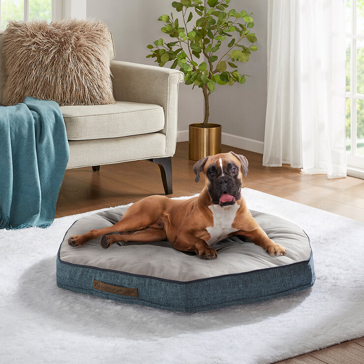 Kirkland Signature Hexagon Napper Pet Bed 42" (106.7cm) in Blue Suede Kirkland Signature Hexagon Napper Pet Bed 42" (106.7cm) in Blue Suede