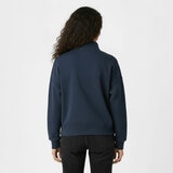 Jack Wills Ladies 1/4 Zip Sweatshirt in Navy