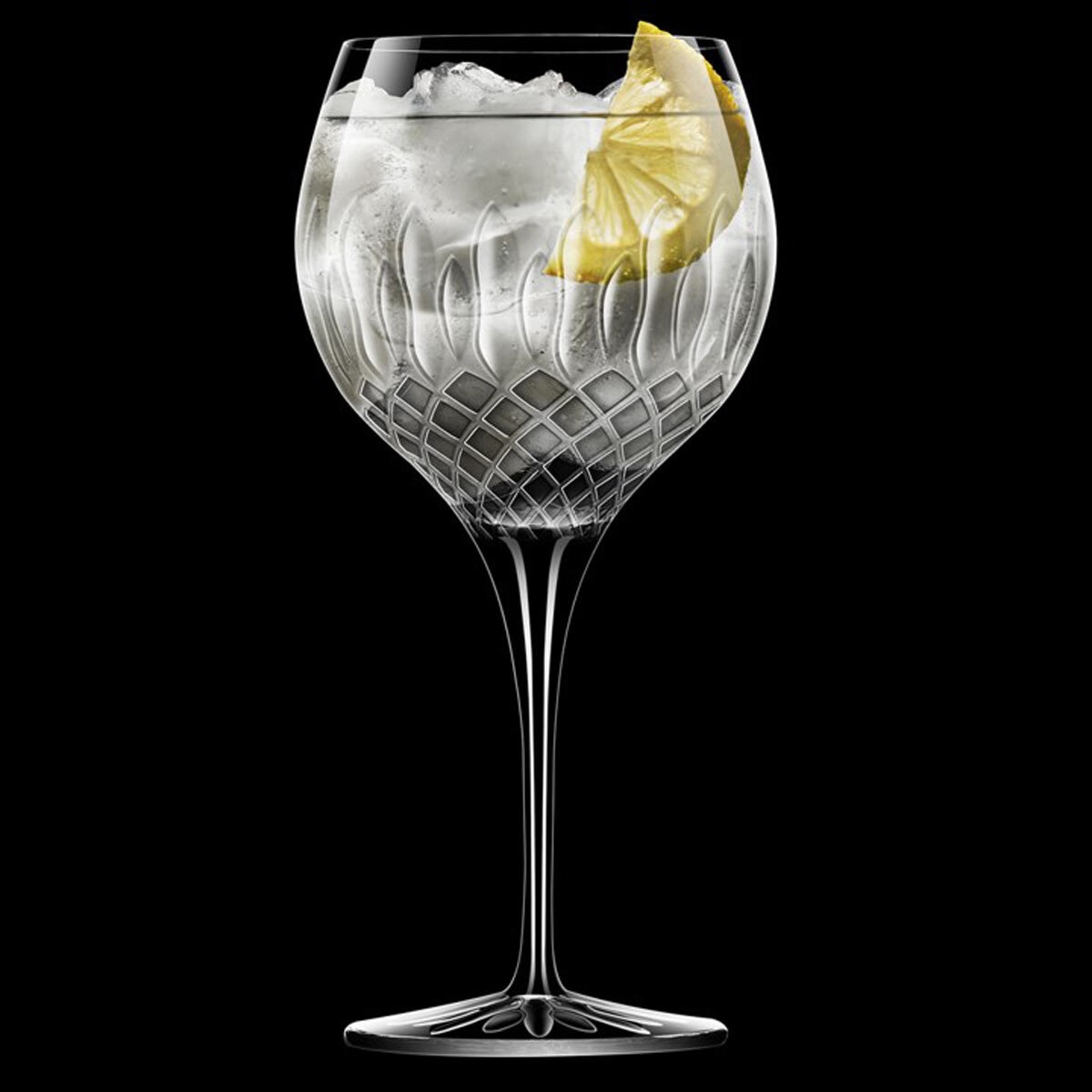 Luigi Bormioli Diamante Crystal Gin Glasses, 650ml, 8 Pack