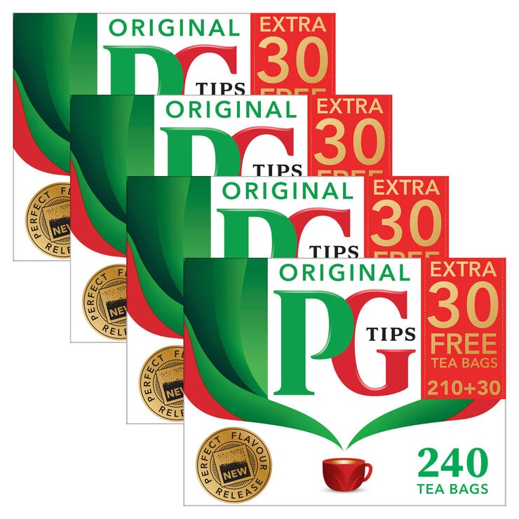 PG Tips Tea Bags, 4 x 210 +30% Pack PG Tips Tea Bags, 4 x 210 +30% Pack