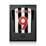 Callum Wilson Signed Framed Newcastle United Football Shirt with White Mount Callum Wilson Signed Framed Newcastle United Football Shirt with White Mount