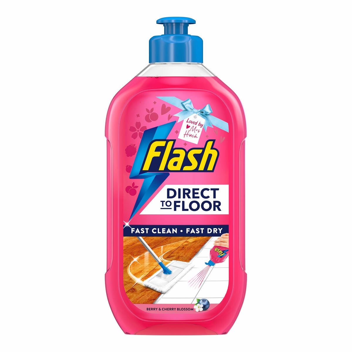 Flash Direct to Floor Cleaner All Purpose Lemon, 3 x 800ml Flash Direct to Floor Cleaner All Purpose Lemon, 3 x 800ml