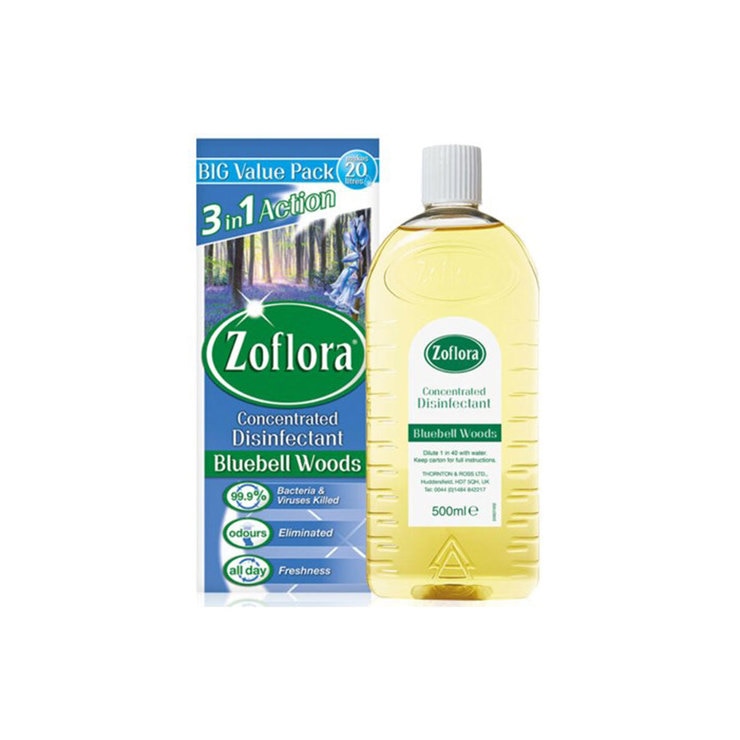 Zoflora Concentrated Disinfectant in Bluebell Woods, 3 x 500ml Costco UK