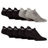 Reebok Men's Trainer Sock 10 Pack in Black/Grey