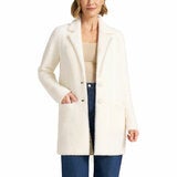Matty M Women's Plush Coatigan in Ivory Matty M Women's Plush Coatigan in Ivory