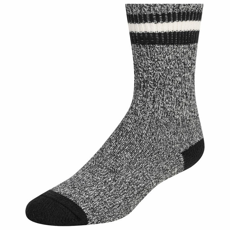 Weatherproof Women's Boot Sock, 6 Pack in Black, Mauve & Grey