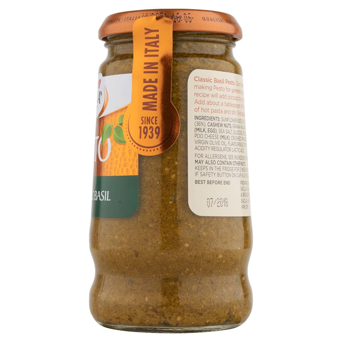 Sacla' Italia Pesto, 3 x 290g Costco UK
