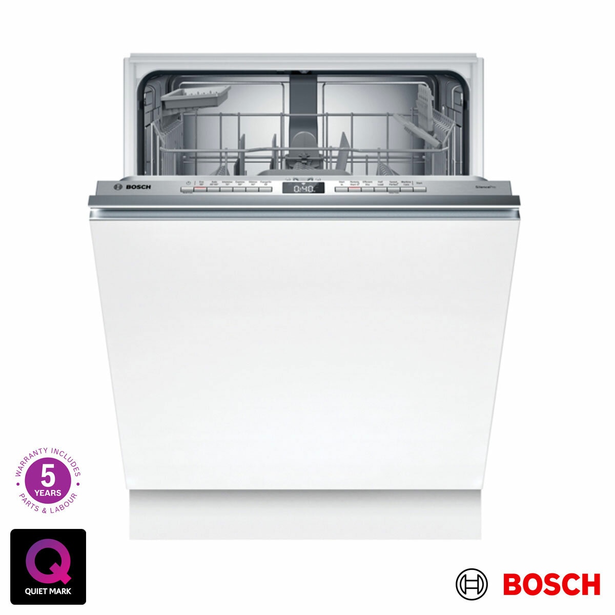 Bosch SMV4EAX23G Fully Integrated, 13 Place Setting Dishwasher, C Rated
