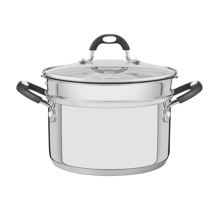 Tramontina Stainless Steel Steamer Set, 20cm / 3.4L