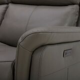 Gilman Creek Hadley Leather Reclining Sectional Sofa with Power Headrests