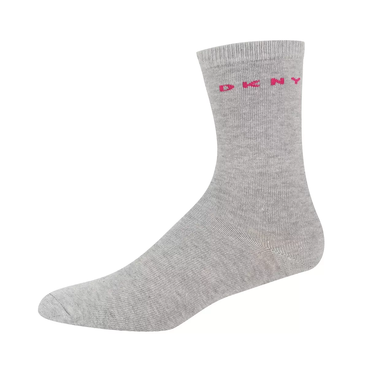 DKNY Women's Patterned Socks, 6 Pack in Pink