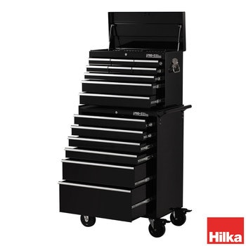 Hilka HD Pro+ 15-Drawer Combination Tool Chest Trolley