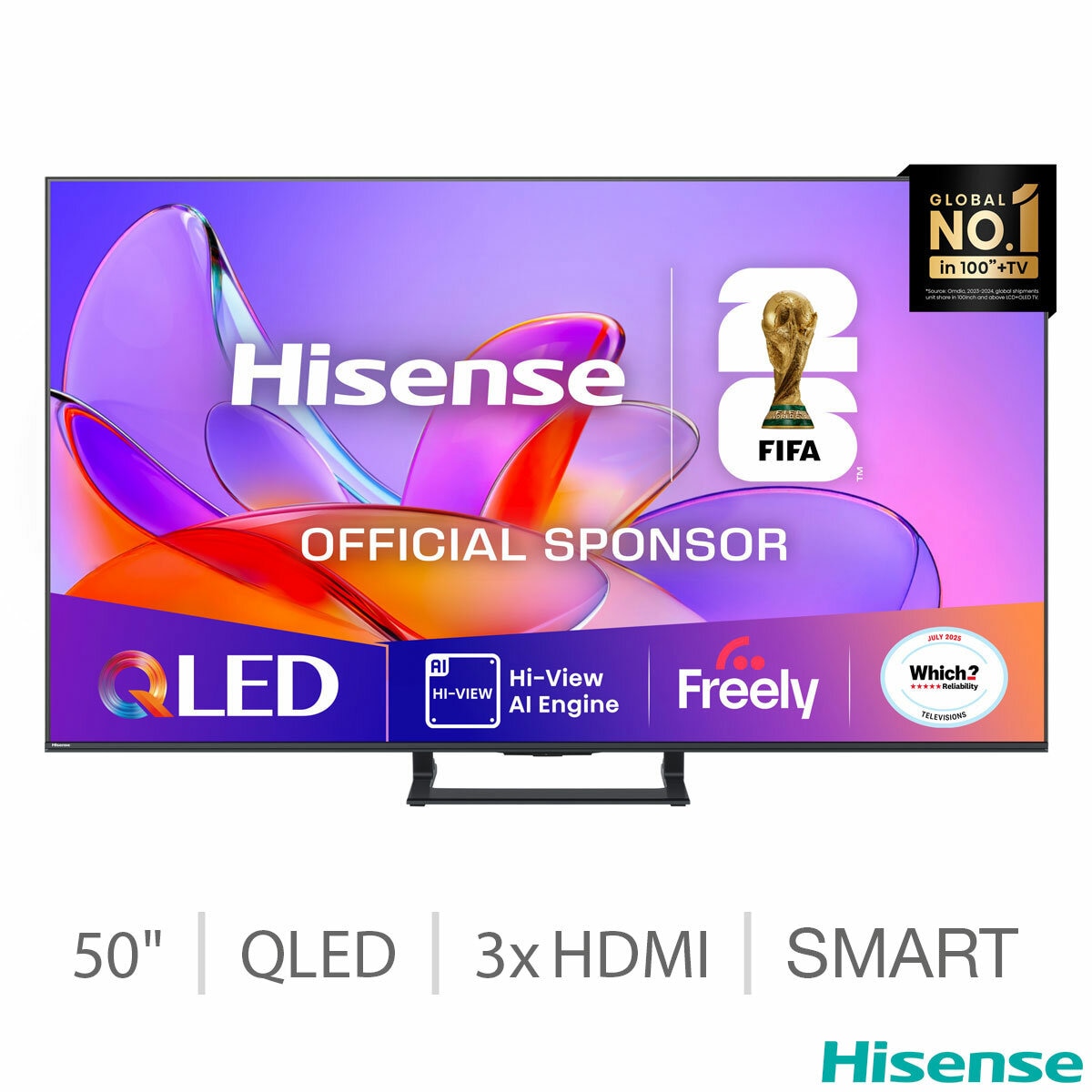 Hisense 50A7QTUK 50 Inch QLED HD Smart TV