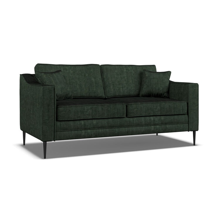 Aspen Velvet Large 2 Seater Sofa, Green Aspen Velvet Large 2 Seater Sofa, Green