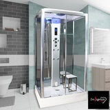 Insignia Diamond 1050 x 850mm Rectangular Steam Shower in 2 Colours