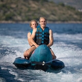 Lifestyle image of two men riding the Jobe Chaser