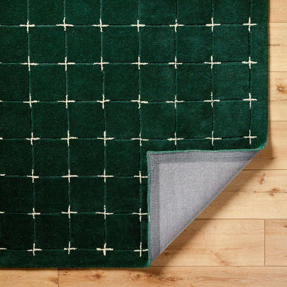 Livabliss Brook Green Wool Rug, In 2 Sizes Livabliss Brook Green Wool Rug, In 2 Sizes