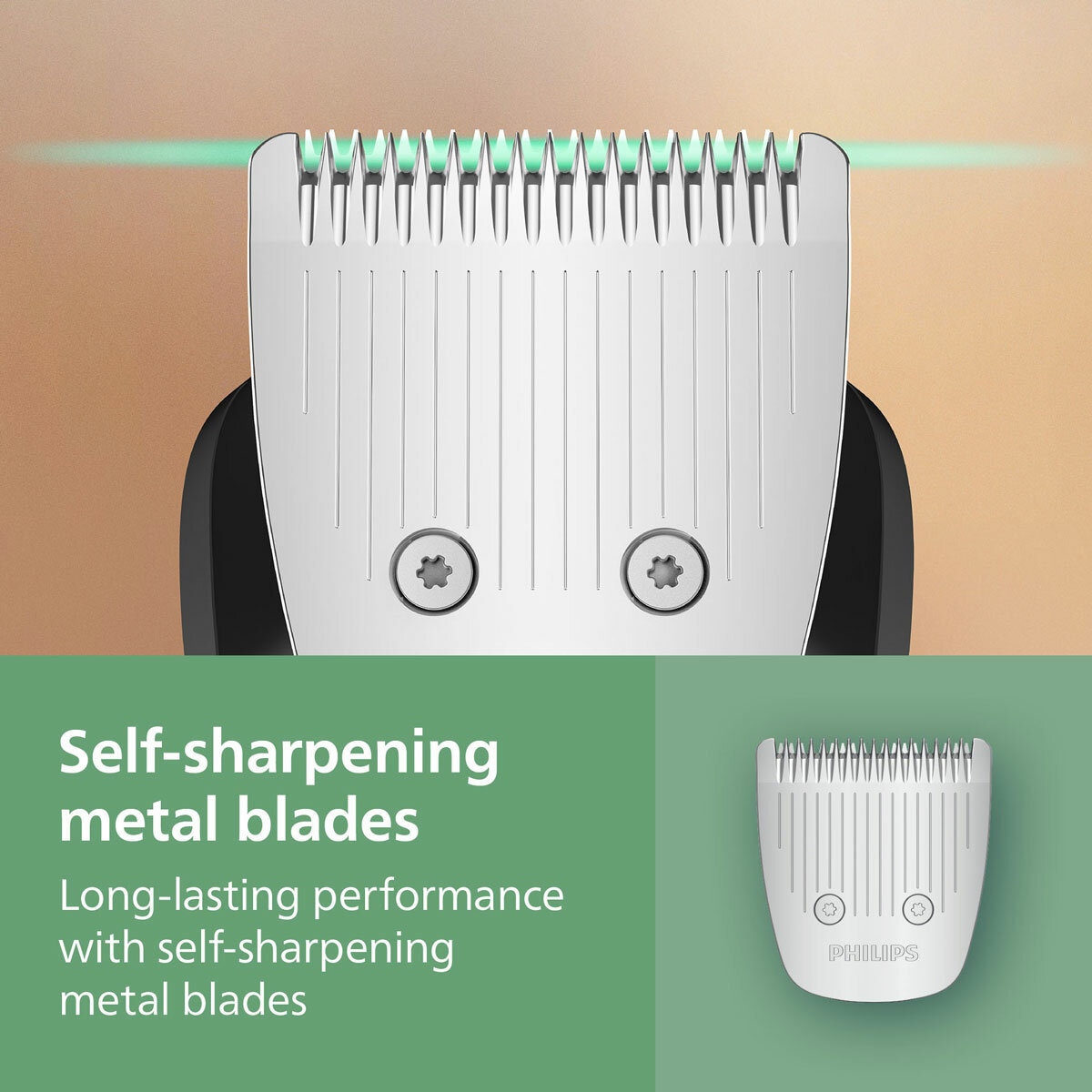 Lifestyle image of self sharpening metal blades Lifestyle image of self sharpening metal blades