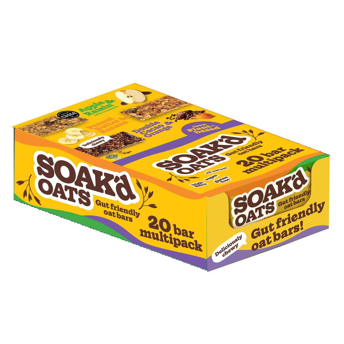 Soak'd Oats Mixed Pack, 20 x 42g