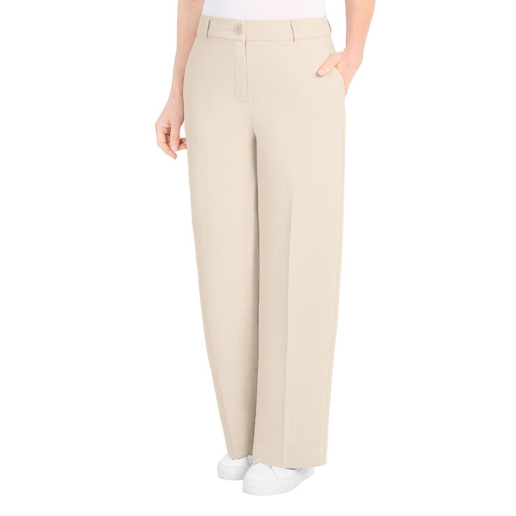 Dalia Ladies Pleated Crepe Wide Leg Pant
