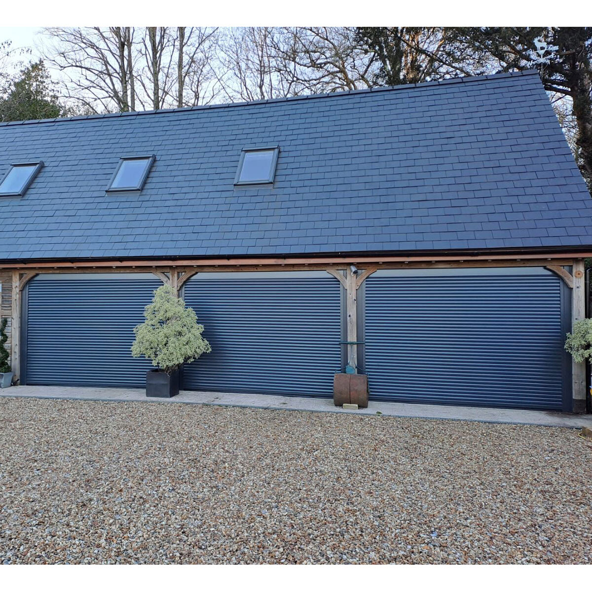 Cardale Grey Electric Roller Door 55mm up to 2.5 metres width