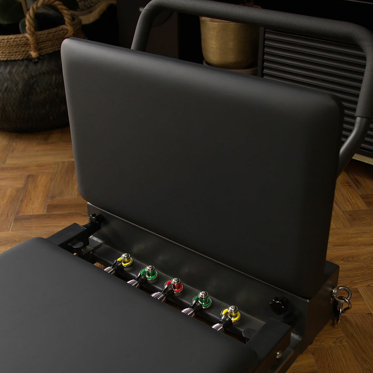 Lifestyle image of the resistance springs and jump board Lifestyle image of the resistance springs and jump board