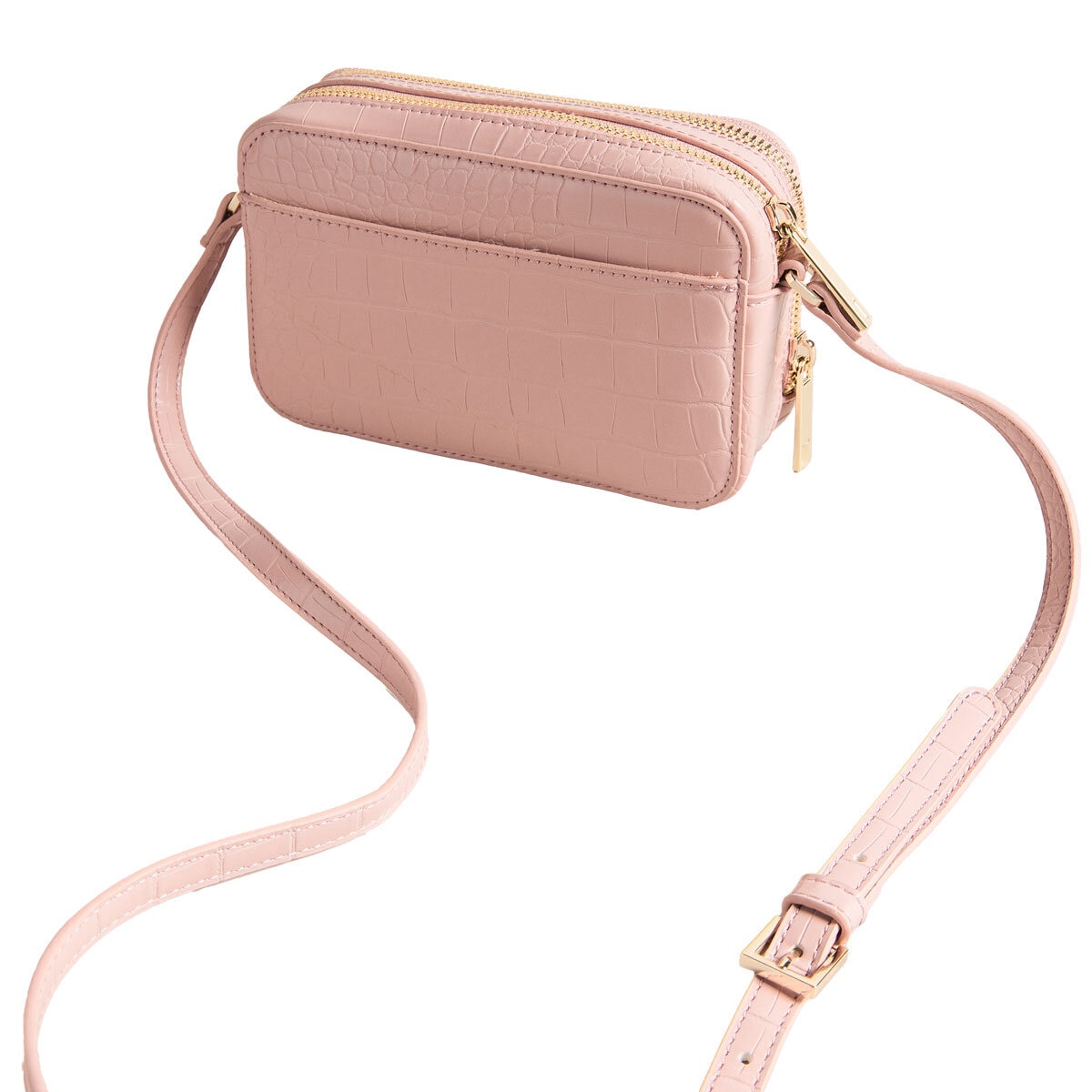 Ted Baker Stina Croc Mini Camera Bag in Pink