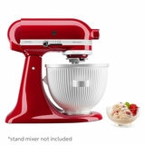 Image of KitchenAid Ice Cream Maker attached to stand mixer