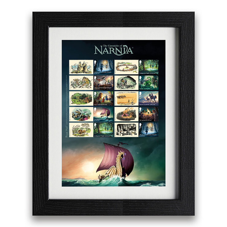 The Chronicles of Narnia Framed Stamp Collectors Sheet from Royal Mail