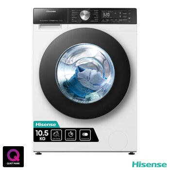 Hisense WF5S1045BW,10.5kg, 1400rpm, Washing Machine A Rated in White