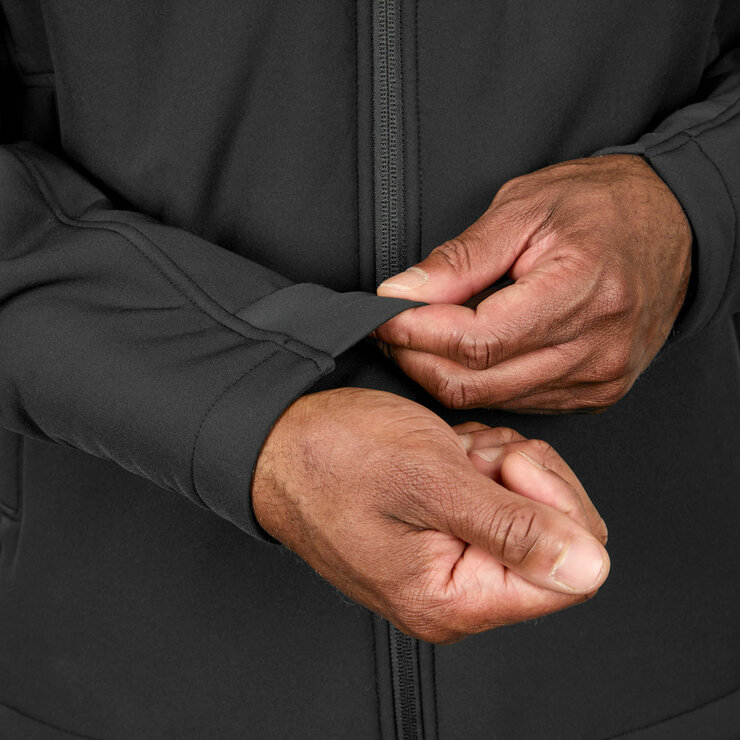 Kirkland Signature Men's Sherpa Lined Softshell Jacket in Black Kirkland Signature Men's Sherpa Lined Softshell Jacket in Black